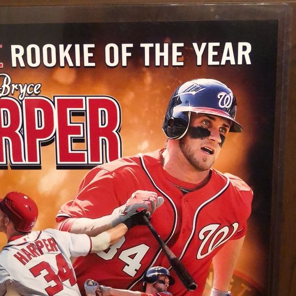 BRYCE HARPER 2012 Rookie of The Year WASHINGTON NATIONALS OFFICIAL MLB - Picture 4 of 12